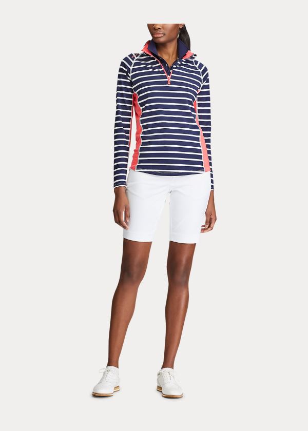 Camisa Ralph Lauren Performance Golf Quarter-Zip Mulher 87125-ZGYM